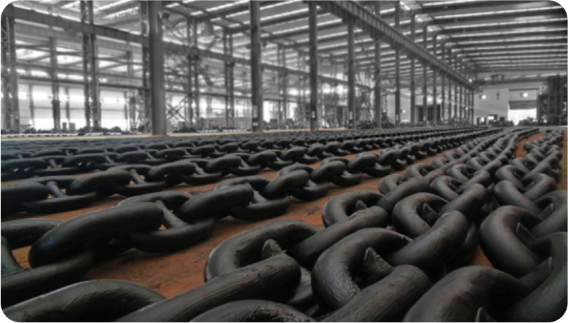 <p style="line-height: normal;">January 1990:</p><p style="line-height: normal;">Introduced the first set of automatic anchor chain machines</p>